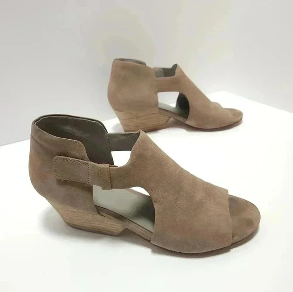 Eileen Fisher Womens Wedge Sandals Size 9 Tan - Picture 4 of 8